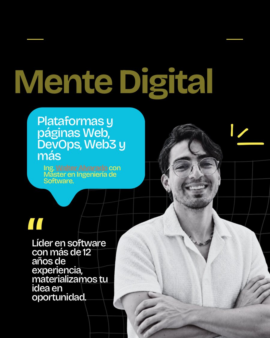 Ing. Walter Alvarado: mente digital de Pétalo, con más de 12 años de experiencia en software